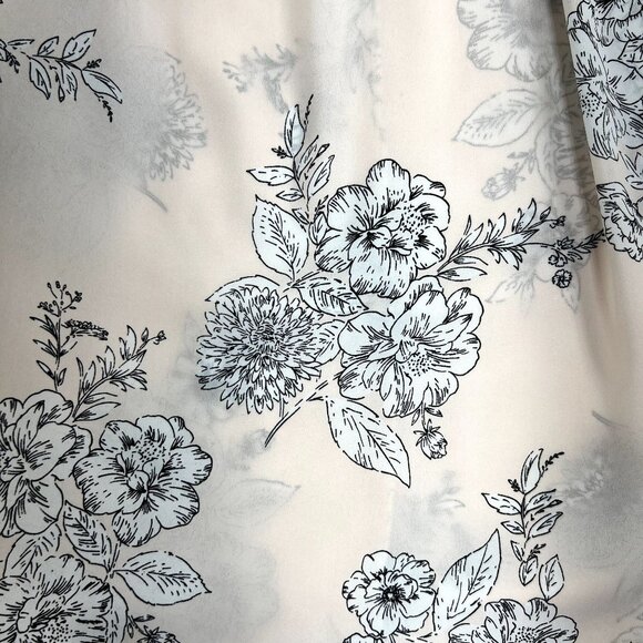 Torrid Womens 3X Floral Halter Hilo Top Blush Black Sleeveless Swing Whimsical - Picture 7 of 9